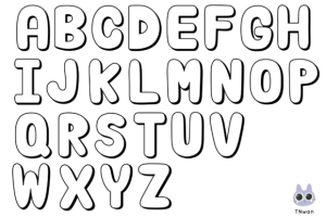 Alternative view of Alphabet Procreate Brush Stamp Letters