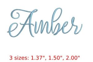 Amber Embroidery Font