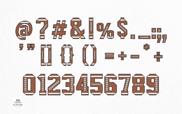 American Football Font - Image 4