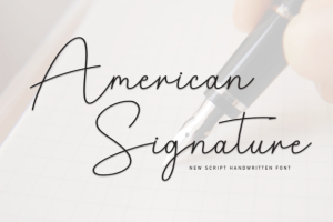 American Signature Font