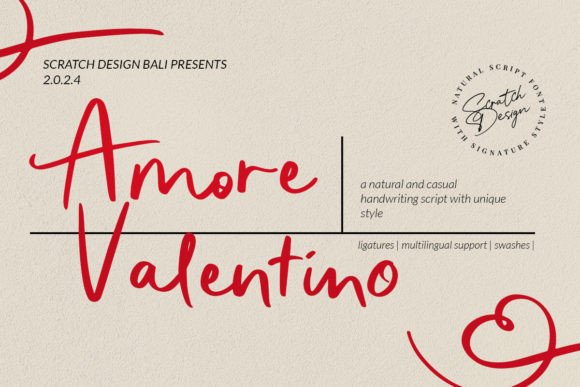 Amore Valentino Font
