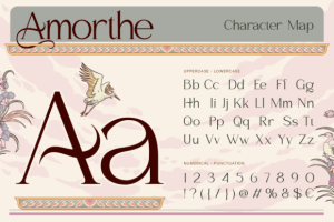 Alternative view of Amorthe Regular Font