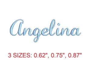 Angelina Embroidery Font