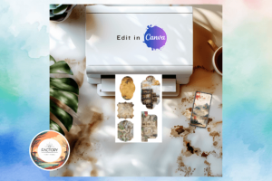 Alternative view of Animated Printer Mockup Canva Template