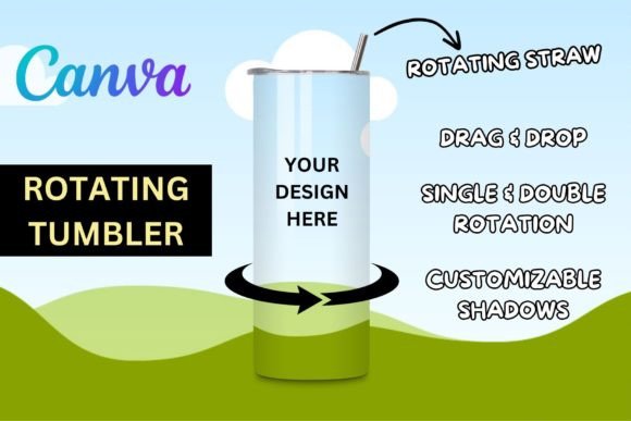 Animated Skinny Tumbler Video for Canva