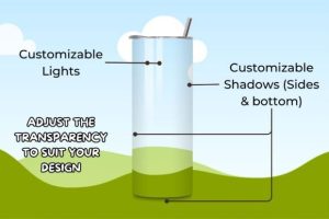 Alternative view of Animated Skinny Tumbler Video for Canva