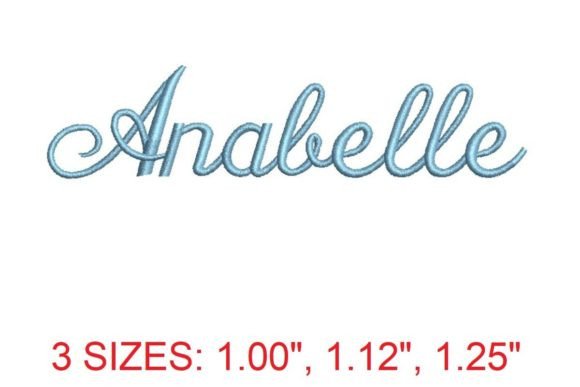 Annabelle Embroidery Font