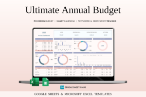 Annual Budget Spreadsheet Template Excel