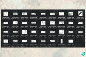 Alternative view of Antique Ledger Digi Stamps Vol. 2