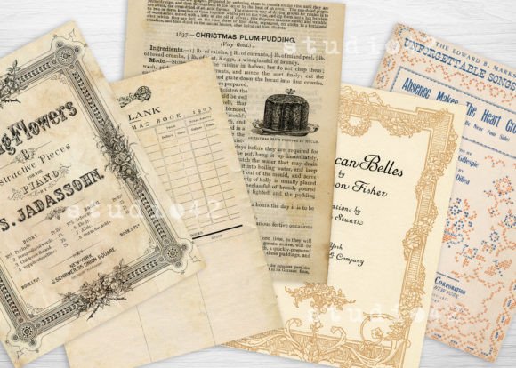 Antique Paper Ephemera Pack V3 - Image 2