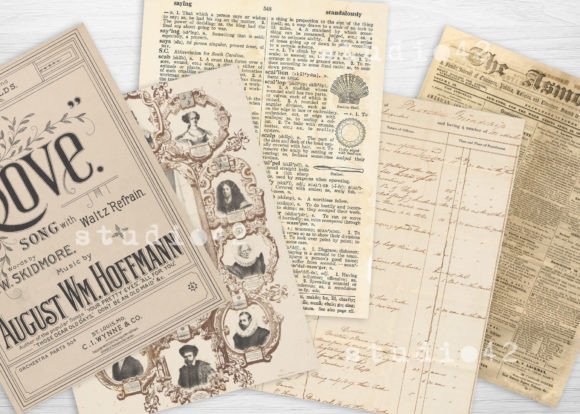Antique Paper Ephemera Pack V3 - Image 4