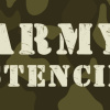 Army Stencil Font