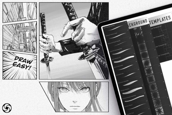 Awesome Manga Procreate Brushes - Image 5