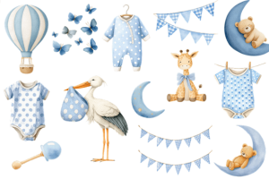 Alternative view of Baby Boy Shower, First Birthday Boy