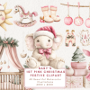 Baby’s 1st Pink Christmas Clipart