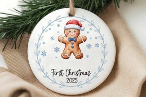 Alternative view of Baby's First Christmas 2025 PNG Bundle