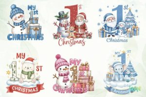 Alternative view of Baby's First Christmas Sublimation