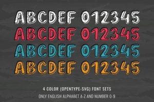 Alternative view of Back to School Font
