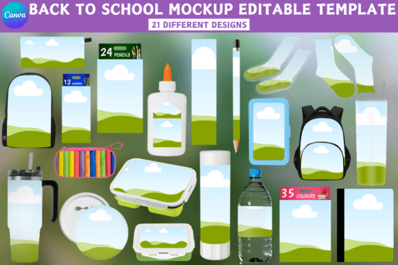 Back to School Mockup Bundle Template