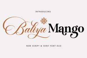 Baliya Mangon Font