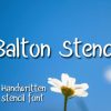 Balton Stencil Font