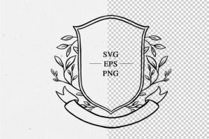 Alternative view of Baroque Line Art Frame Wedding Clipart