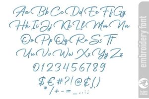 Alternative view of Basha Signature Font - Small