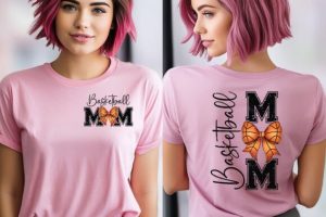 Alternative view of Basketball Mom Coquette Bow Retro Mama