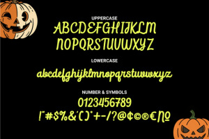 Alternative view of Beastly Halloween Font