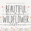Beautiful Wildflower Duo Font