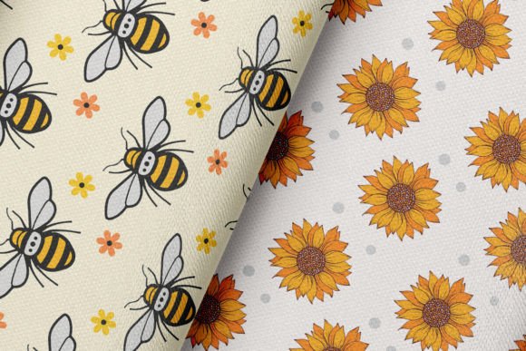 Bee Cute Digital Papers Patterns - Image 2