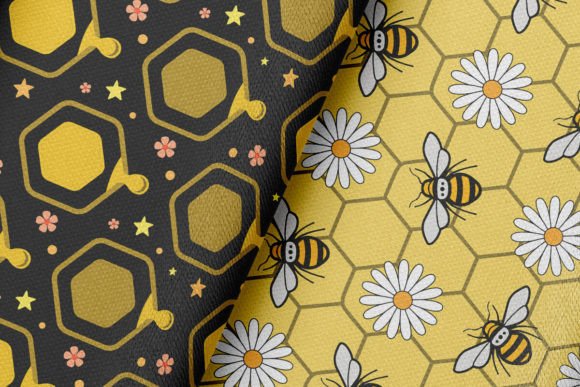 Bee Cute Digital Papers Patterns - Image 3