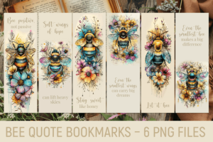 Bee Quote Bookmarks – Printable Set