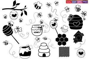 Bee SVG Bundle,Honey Bee Svg,bee Svg