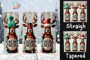 Beer Christmas, Funny Christmas Tumbler