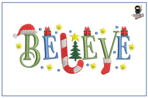 Believe Christmas Design