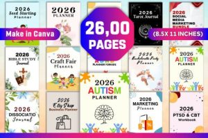 Alternative view of Best Selling 2026 Canva Template Kdp