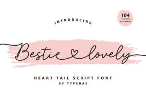 Bestie Lovely Font