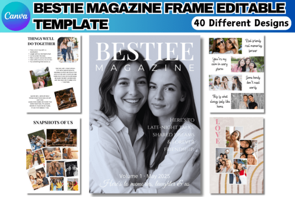 Bestie Magazine Canva Editable Template - Image 4