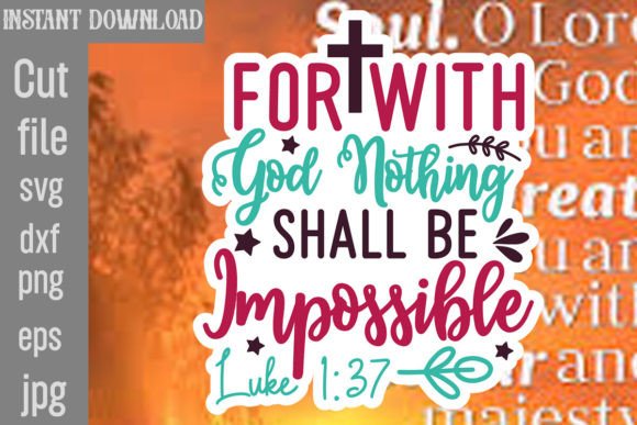 Bible Verse Stickers Bundle, Bible SVG - Image 5