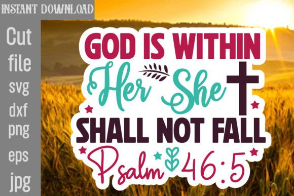 Bible Verse Stickers Bundle, Bible SVG - Image 6
