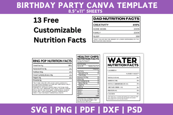 Birthday Party Favor Templates - Image 2