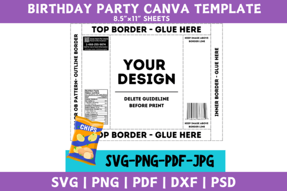 Birthday Party Favor Templates - Image 3