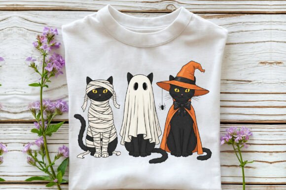 Alternative view of Black Cat Halloween PNG