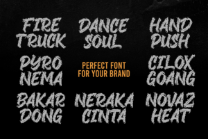 Alternative view of Black Fire Font