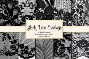 Black Lace Overlays