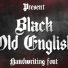 Black Old English Font