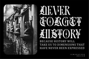 Alternative view of Black Rose Font