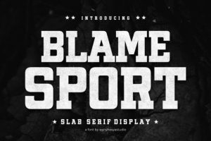 Blame Sport Font