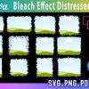 Bleach Effect Distressed Edge Canva Fram